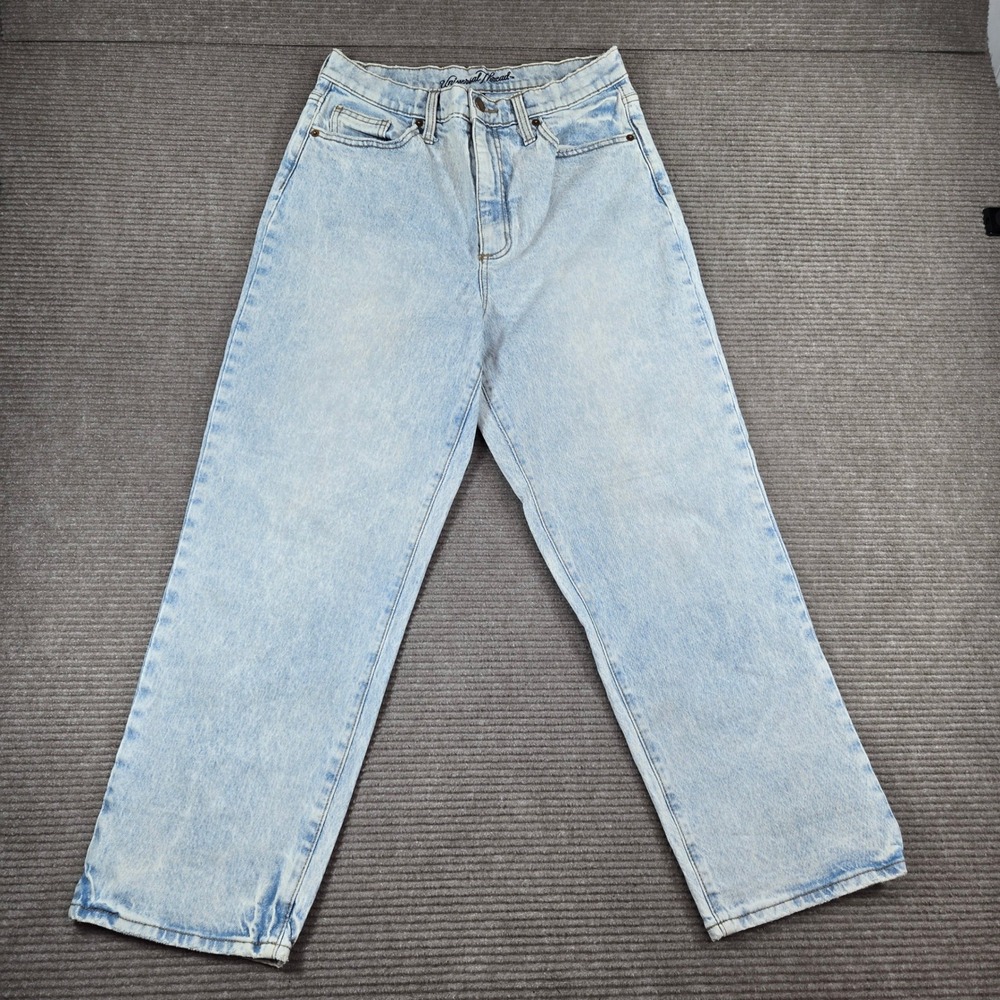 Universal Thread Womens 10/30R Light Wash Vintage Straight High Rise Jeans - Picture 2 of 12